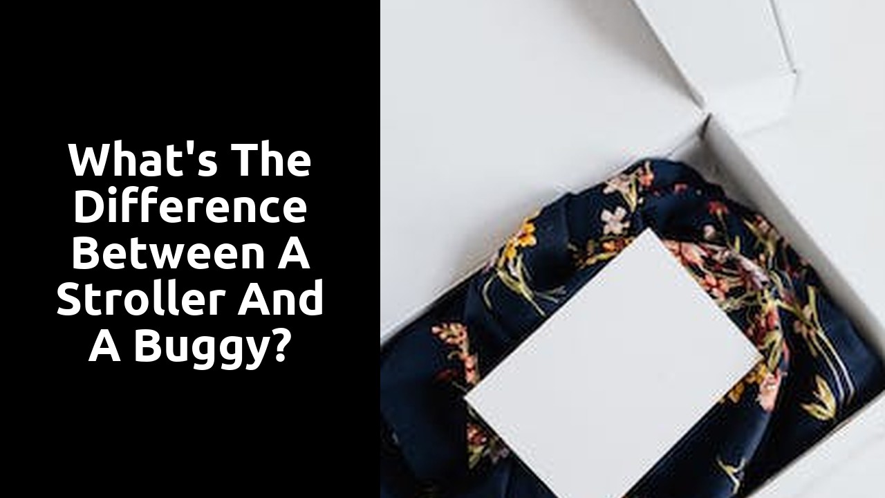 What's the difference between a stroller and a buggy?