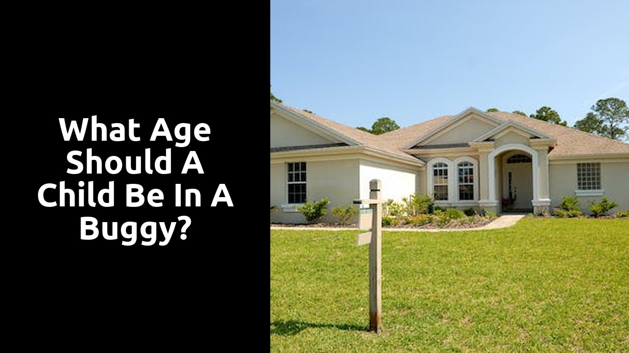 What age should a child be in a buggy?